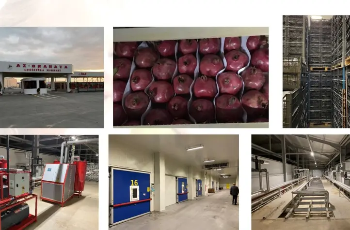 Modern CA facility for storing Pomegranate under CA conditions in Azerbeidjan.